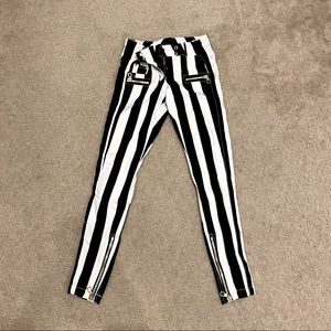Balmain x H&M Black&White Striped Pants - 4